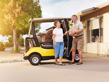 Amenities1_Active Senior Couple and Cart